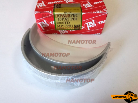 Вкладыш коренной MP179H1, M1-1156GP, MR-1156GP, 1-11530-053-0, 1-11510-051-0 (SIZE STD) 10PC1, 12PC1, 8PA1 8PC1 (1 шейка)  (TAIHO)